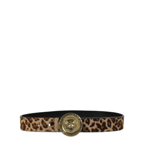 Just Cavalli tiger round leopard print belt