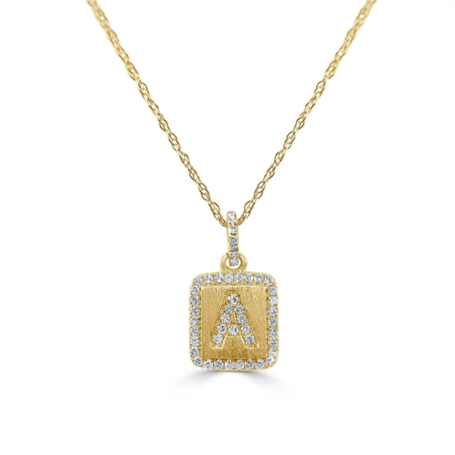 Sabrina Designs 14k gold & diamond initial necklace