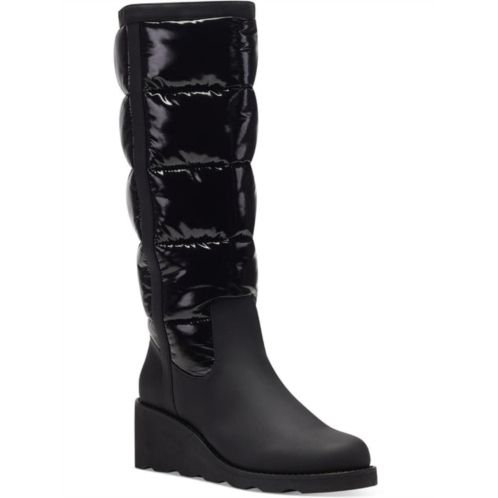 INC hiliah womens patent puffy knee-high boots
