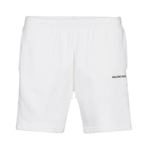 BALENCIAGA white logo shorts