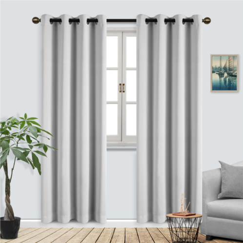 Superior blackout drapes thermal bedroom curtains grommet curtain panels energy saving curtains by
