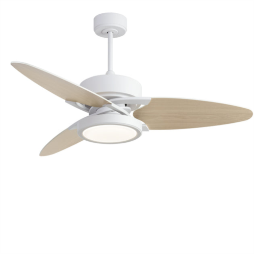 Simplie Fun 52 in light wood ceiling fan lighting