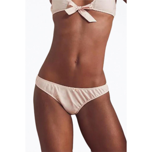 ONLY HEARTS marianne organic cotton french bikini brief in pink petal