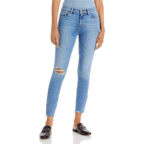 Paige verdugo womens distressed skinny ankle jeans
