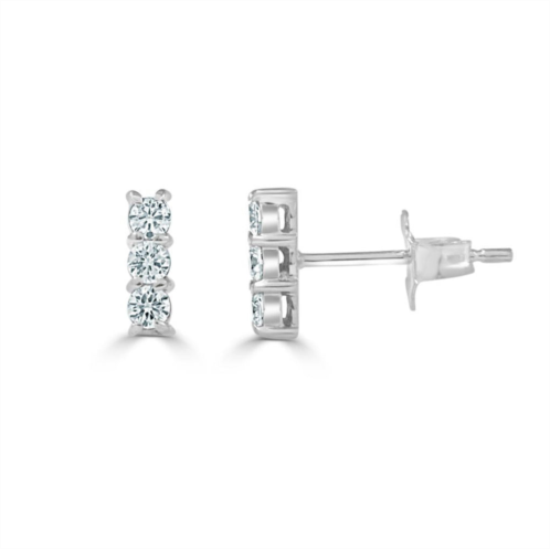 Sabrina Designs 14k gold & diamond bar stud earrings