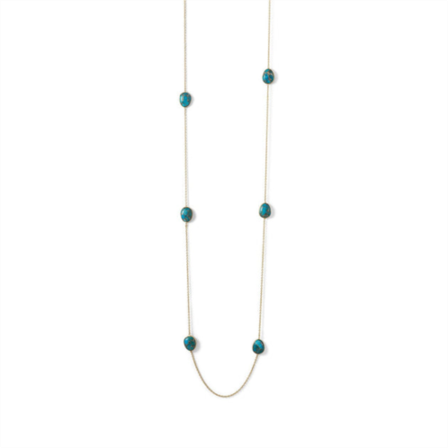 Liv Oliver 18k gold turquoise necklace