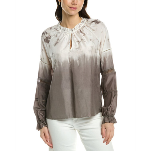 Go by gou003esilk go by gosilk? attention to detail silk peasant top