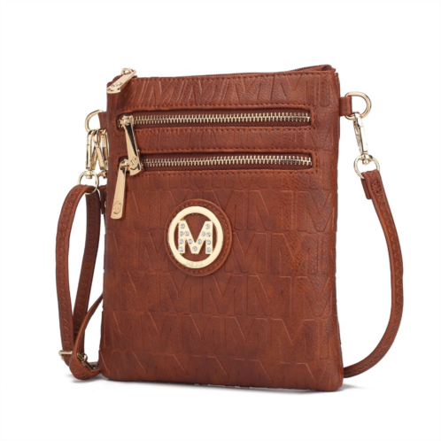 MKF Collection by Mia k. scarlett vegan leather crossbody handbag for women