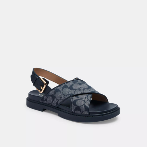 Coach Outlet fraser sandal in signature chambray