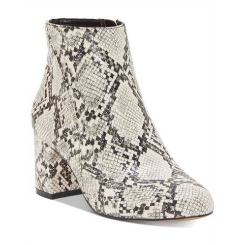 INC floriann womens faux leather snake print booties