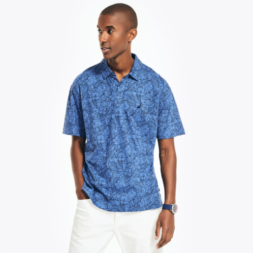 Nautica mens sustainably crafted classic fit printed polo