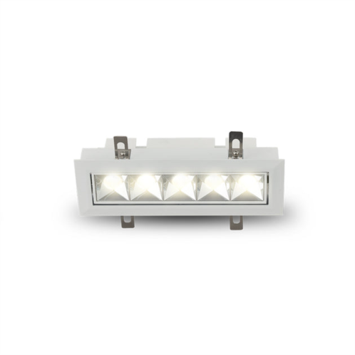 VONN Lighting rubik 7.25 5-light led adjustable recessed downlight w/trim 100-277v beam angle 34 degree white