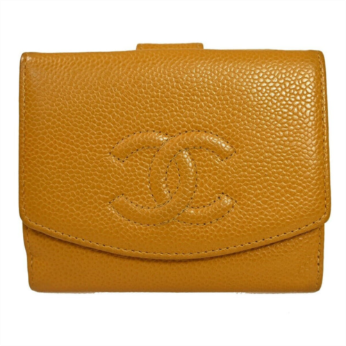 Chanel coco mark leather wallet (pre-owned)