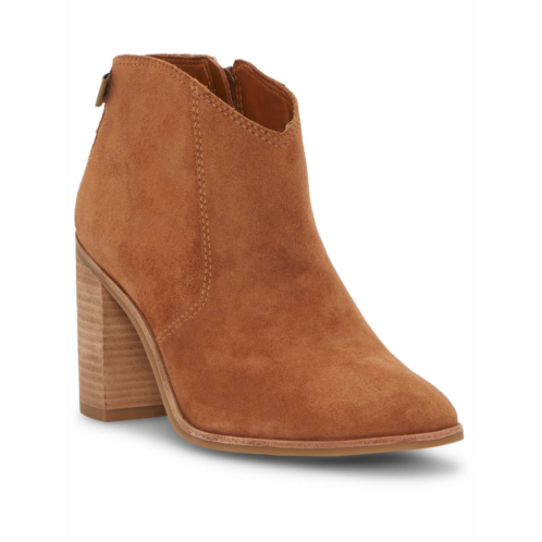 Lucky Brand pellyon womens suede almond toe ankle boots