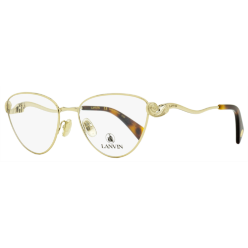 Lanvin womens cat eye eyeglasses lnv2110 722 gold/havana 54mm