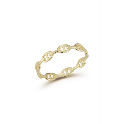Ember Fine Jewelry 14k italian gold link chain ring