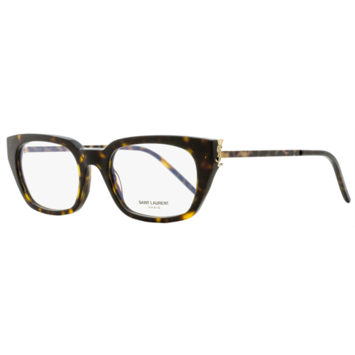 Saint Laurent womens cateye eyeglasses sl m48 004 havana/gold 51mm