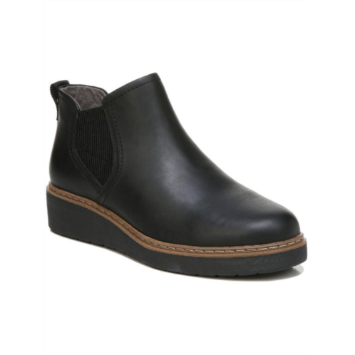 Dr. Scholl rest stop womens leather slip on ankle boots