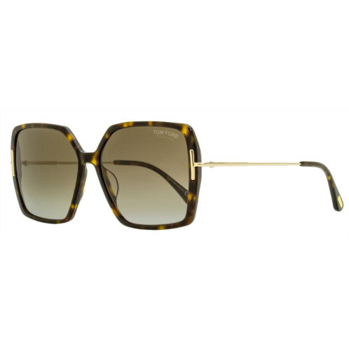 Tom Ford womens joanna butterfly sunglasses tf1039 52h havana/gold 59mm