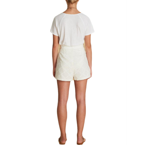 Sancia mirielle womens embroidered high waist casual shorts