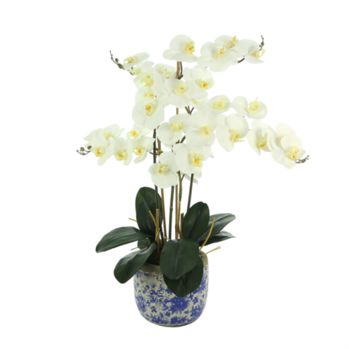 Creative Displays white orchid floral arrangement