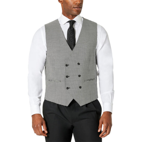 Tayion By Montee Holland mens double breasted houndstooth suit vest