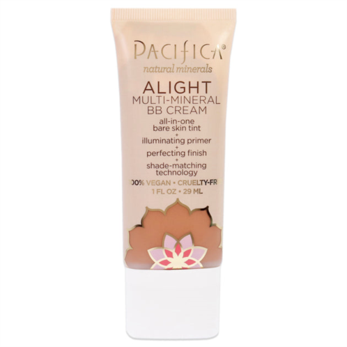 Pacifica alight multi-mineral bb cream - 3 dark by for women - 1 oz makeup