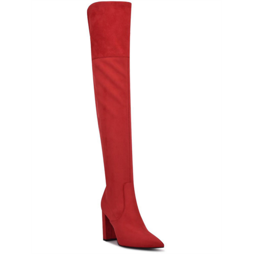 Nine West daser womens faux suede tall thigh-high boots