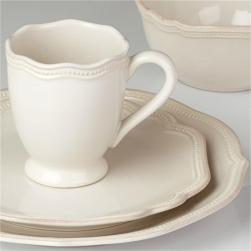 Lenox 829070 french perle bead - white; 4 piece place setting