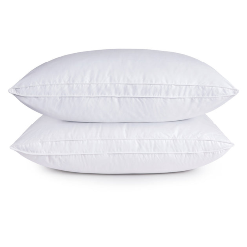 Puredown peace nest 10% grey goose down feather gusset pillow set of 2