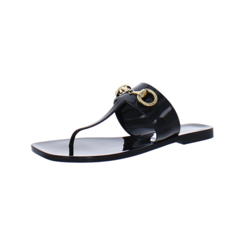 Jeffrey Campbell a lil bit womens patent embellished slide sandals