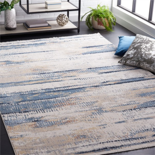 Safavieh bayside bay130m flat weave blue / gold washable rug