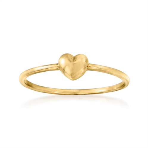 Ross-Simons 18kt yellow gold puffed heart ring
