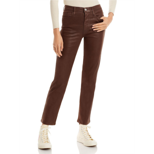 Frame sylvie womens high rise slender straight leg jeans