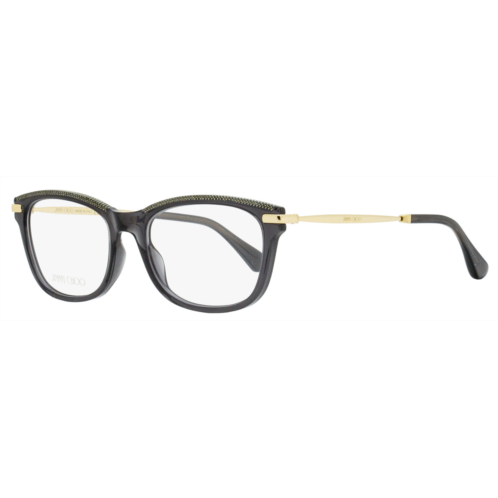 Jimmy Choo womens rectangular eyeglasses jc248 eib grey/gold 53mm