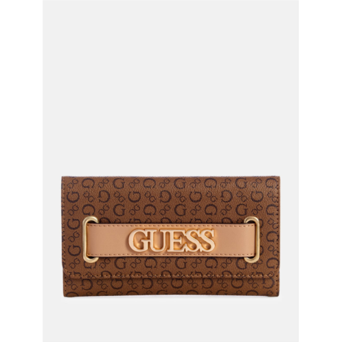 Guess Factory creswell logo slim clutch wallet