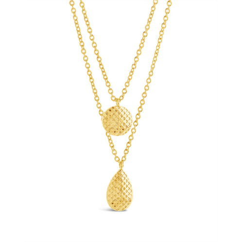 Sterling Forever aldari layered necklace - gold