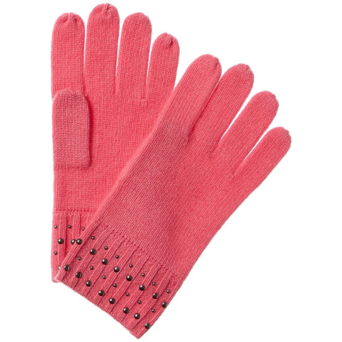 Forte Cashmere fashion studded cashmere gloves