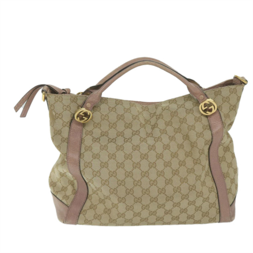 Gucci hobo canvas shoulder bag (pre-owned)
