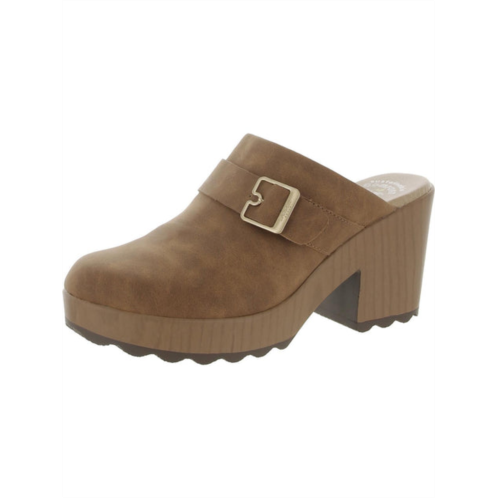 Dr. Scholl wake up womens faux leather slide clogs