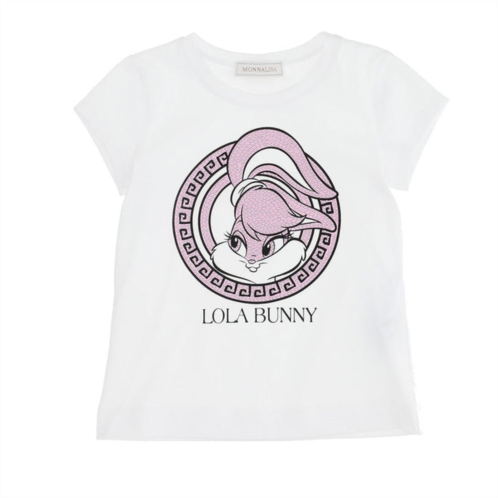 Monnalisa white lola bunny graphic t-shirt