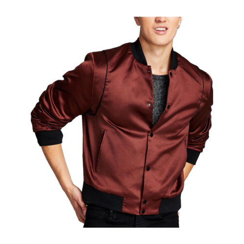 And Now This mens satin dressy bomber jacket