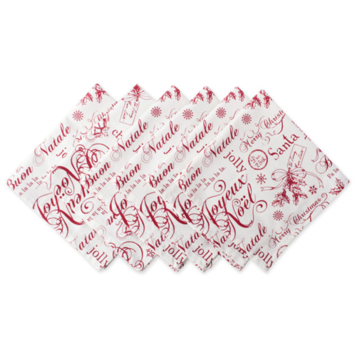 DII joyeux noel collection napkin (set of 6)