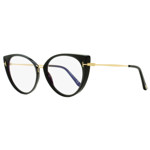 Tom Ford womens blue block eyeglasses tf5815b 001 black/gold 54mm