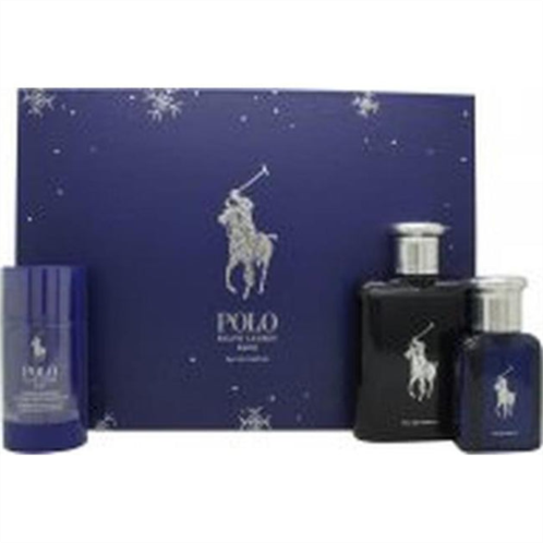 Ralph Lauren pobm17 polo eau de perfume spray gift set for men, blue