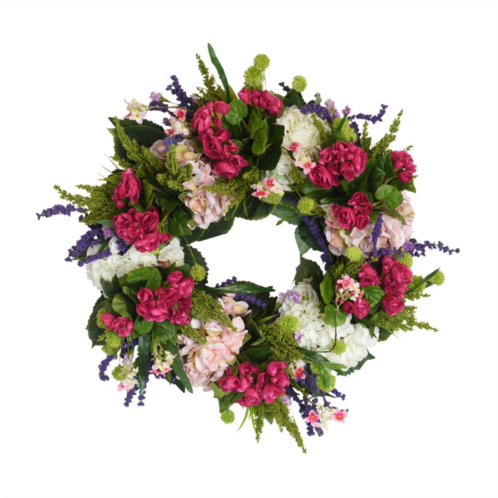 Creative Displays 31 hydrangea, begonia and cherry blossom wreath