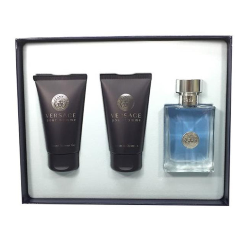 Versace Pour Homme gsmversacesign3pc1.7 3 piece gift set - 1.7 oz eau de toilette natural spray, 1.7 oz perfumed shower gel & 1.7 oz perfumed shampoo for men