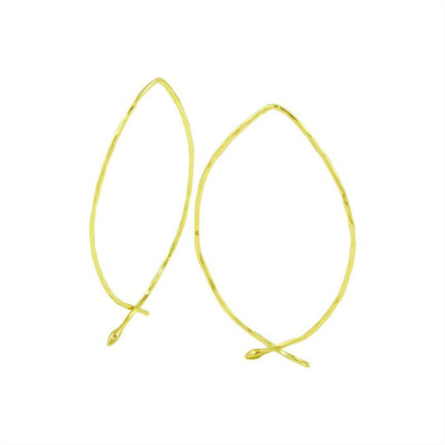 Adornia wire threader earrings gold