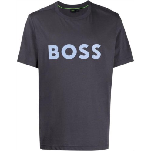 Hugo Boss men tee 1 regular fit short sleeve cotton t-shirt 027-dark grey