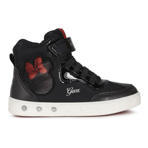 Geox black & red skylin sneaker